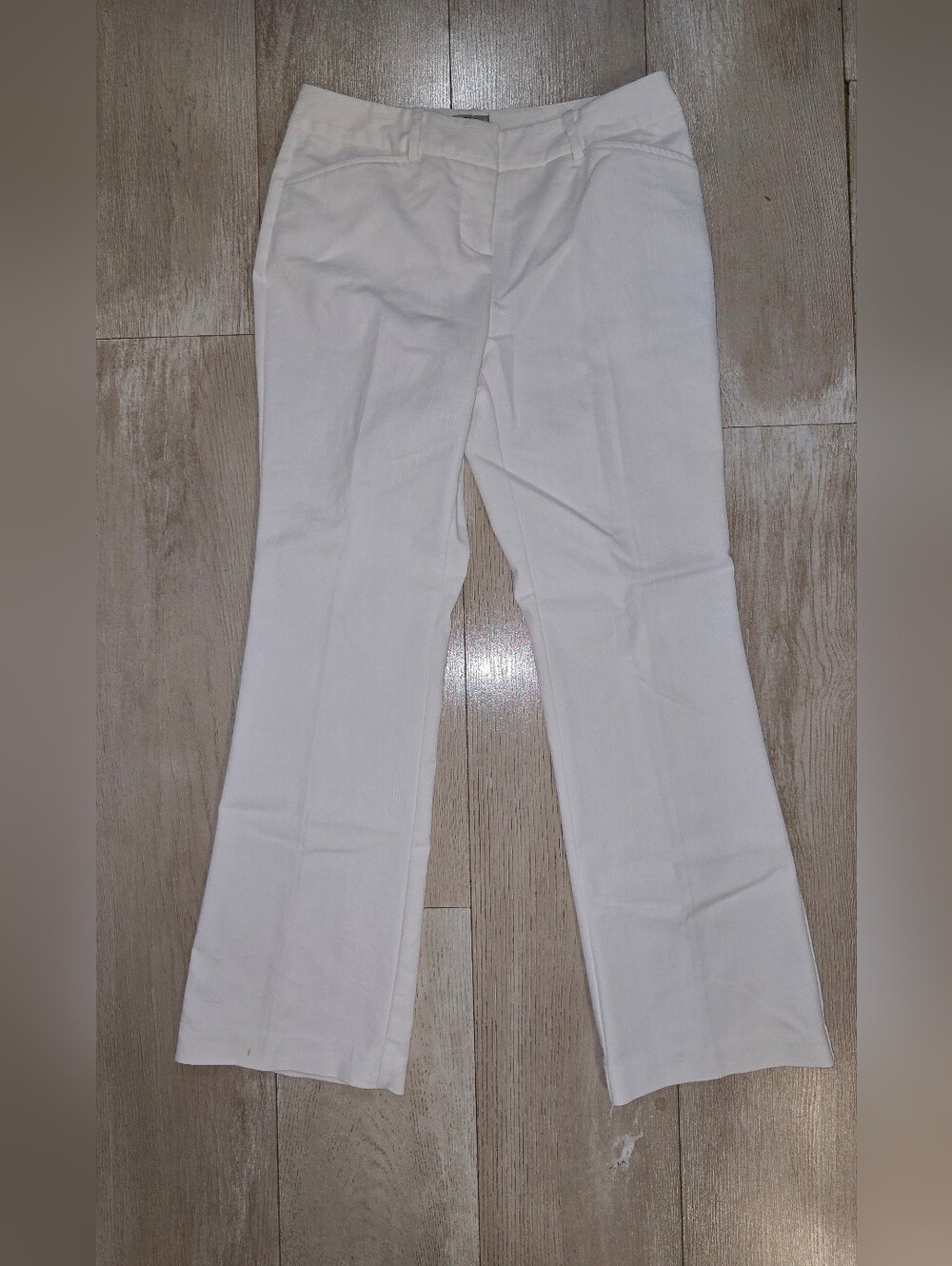 Women's White Straight-Leg Pants